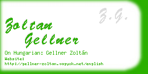 zoltan gellner business card